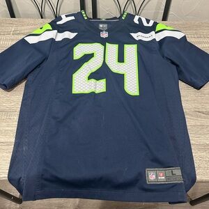 Marshawn Lynch Seahawks Jersey Sz L